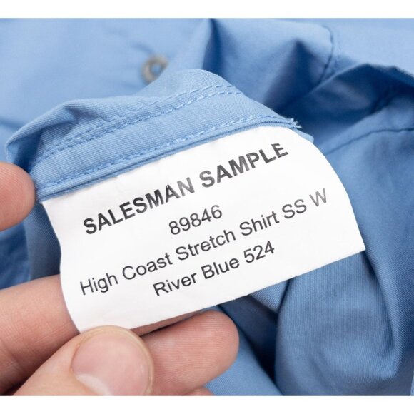 Fjallraven High Coast Stretch Shirt Women's Small Slim Fit River Blue Button-Up - Picture 4 of 11